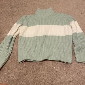 Hippie Rose, small, green turtleneck.